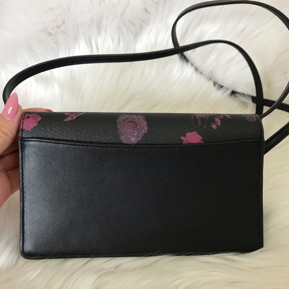 Coach Black Wine Pink Hayden Foldover Shoulder Bag - Picture 4 of 6